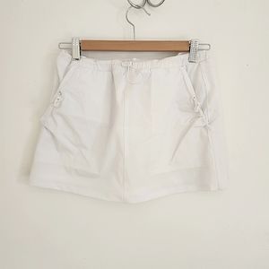 White tennis skirt